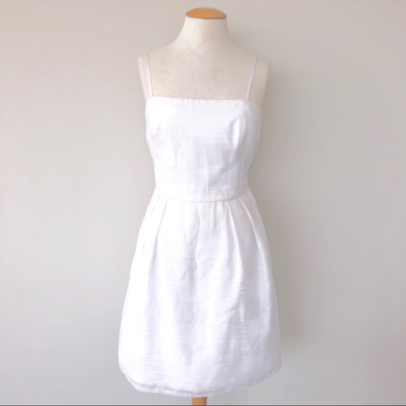 White House Black Market Dresses & Skirts - WHBM white fit & flare striped cocktail dress